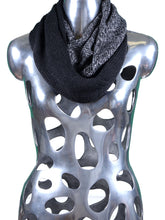 Infinity scarf in wool/acrylic grey MAGLIO